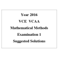 Detailed answers 2016 VCAA VCE Mathematical Methods Examination 1